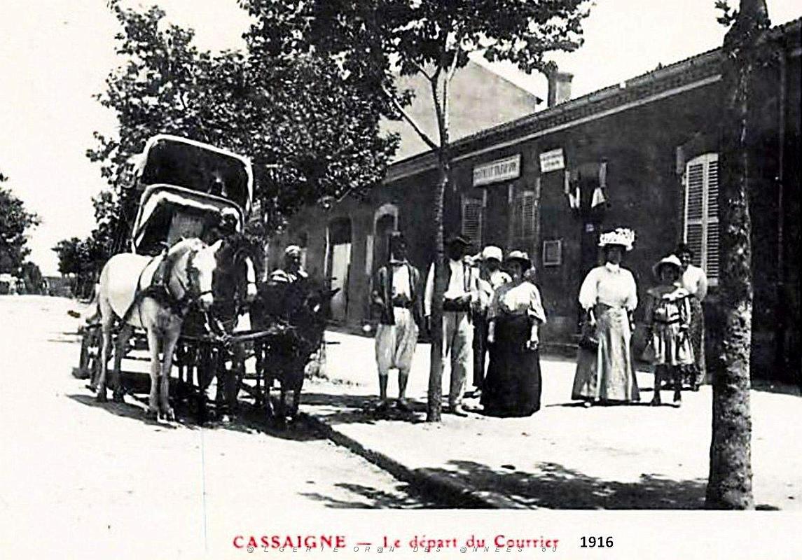 Cassaigne - Depart du Courrier - 1916.jpg